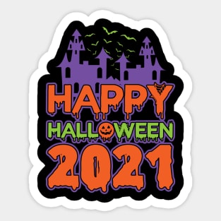 Happy Halloween 2021 Halloween Costume Sticker